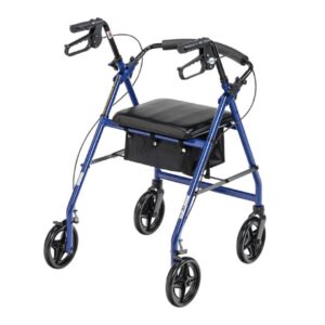 Aluminum Rollator Walker with Fold Up Seat