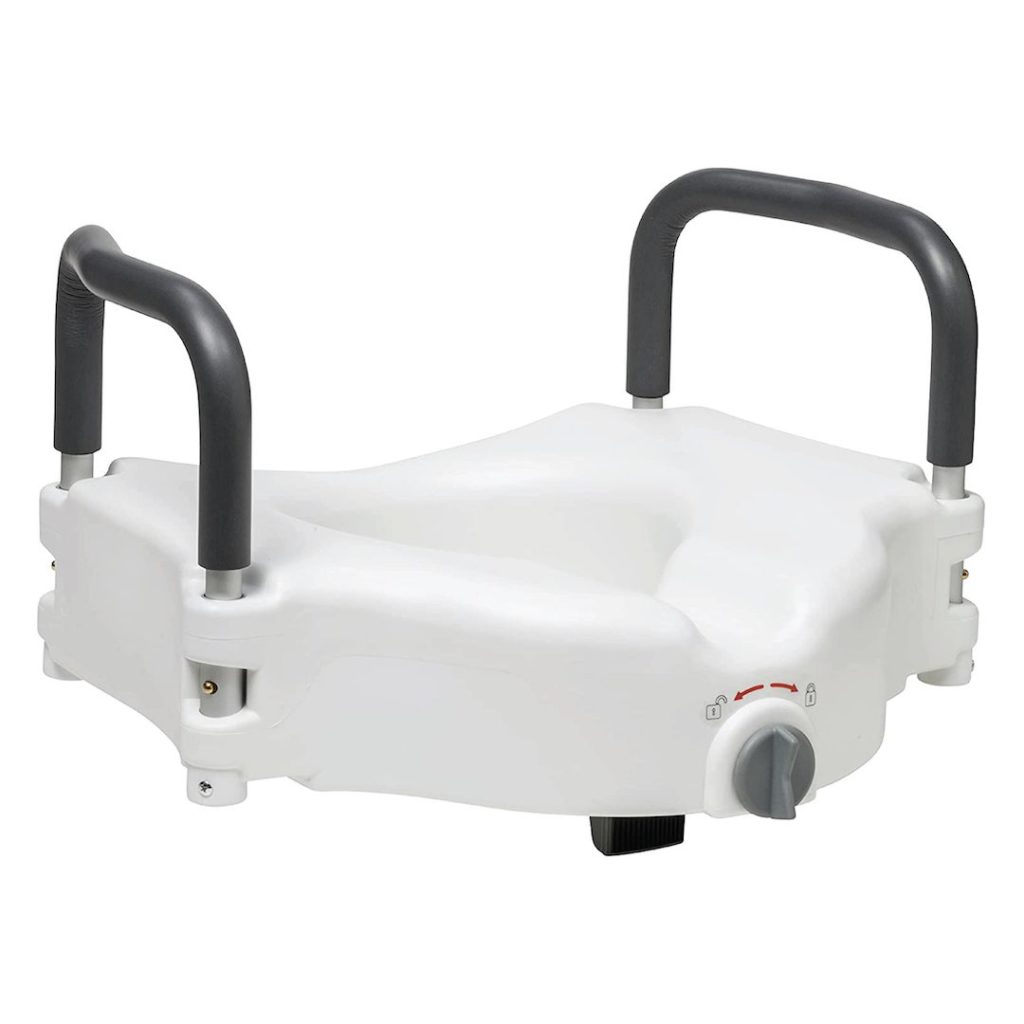 Toilet Seat Riser with Removable Padded Arms to Alpine Home