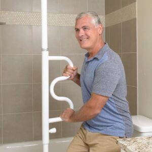 Security Pole & Curve Grab Bar