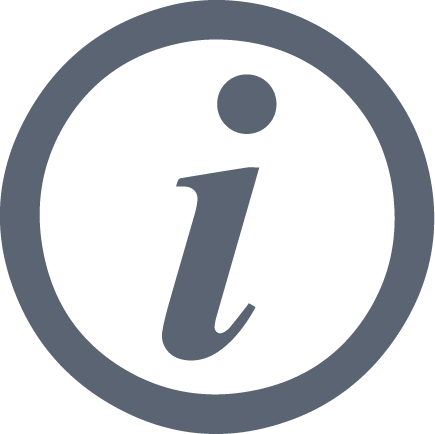Icon of an information symbol.