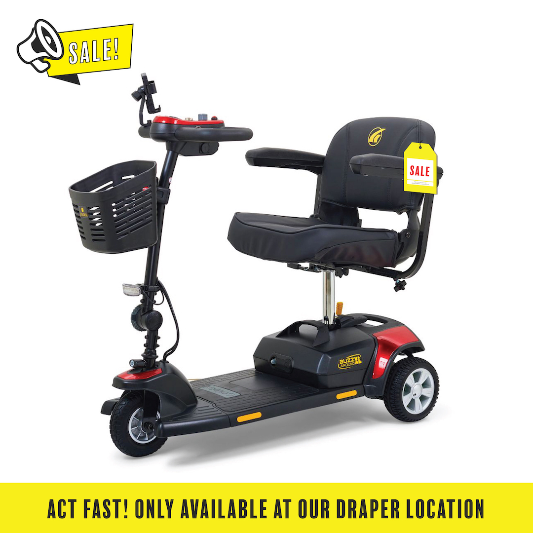 Golden Buzzaround XL 3Wheel, Red Draper Location to Alpine