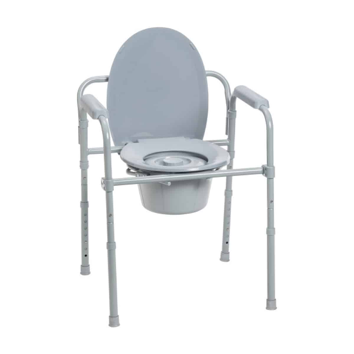 SteelCommode Drive - Folding Steel Commode